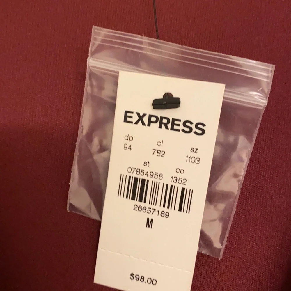 Express holiday sparkle wrap dress - Picture 4 of 12